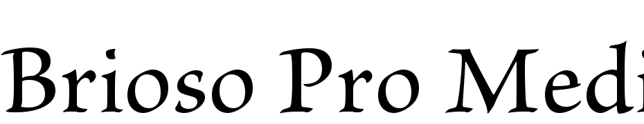 Brioso Pro Medium Yazı tipi ücretsiz indir